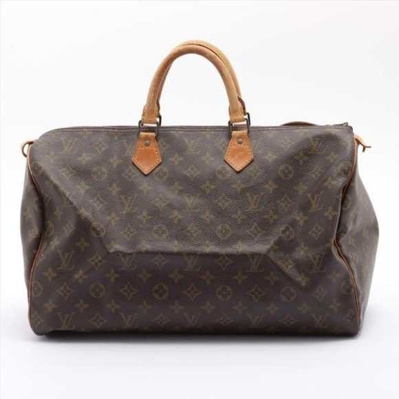 Louis Vuitton Handbags - Louis Vuitton Speedy 40 Vintage Brown Monogram Canvas Tote